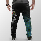 Lyon Tartan Crest Jogger Sweatpants - Alba Celtic Style